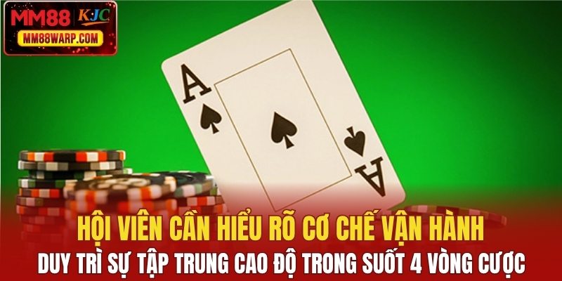 Hội viên cần tập trung cao độ trong suốt 4 vòng cược